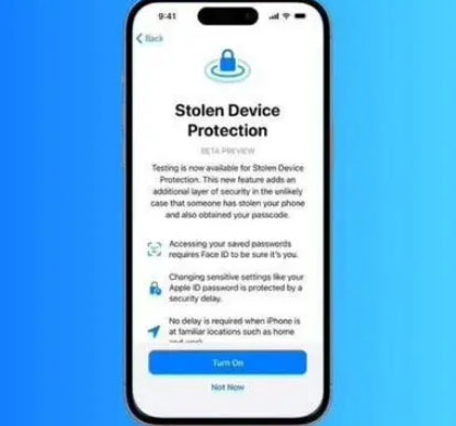 太白苹果授权维修店分享被盗设备保护功能开启方法 