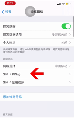 太白苹果14维修网分享如何给iPhone14的SIM卡设置密码 