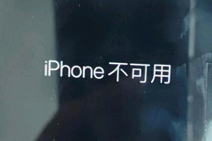 太白苹果服务网点分享锁屏界面显示“iPhone 不可用”如何解决 