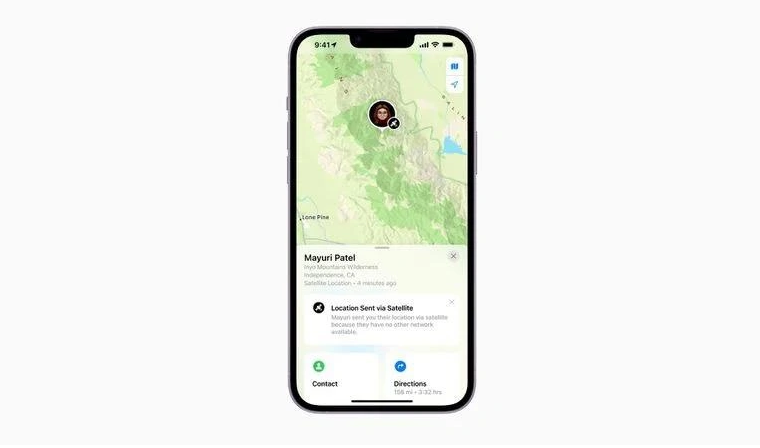 太白苹果14维修分享iPhone14系列中 FindMy功能通过卫星分享位置方法教程 